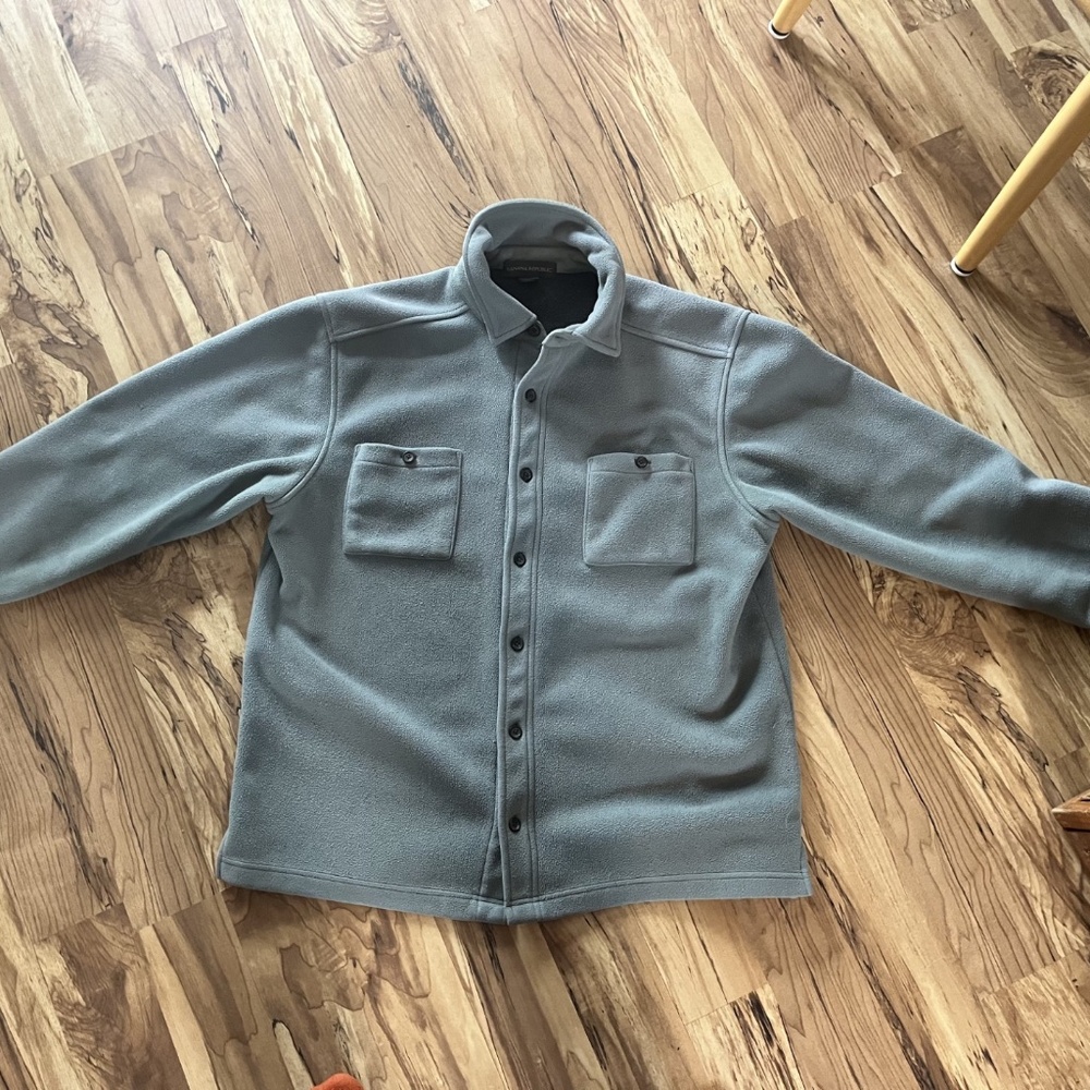 Banana Republic Fleece shacket   shirt jacket button down  Men's Large